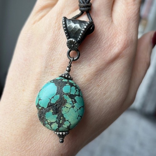 Türkis anhänger kette tibet - türkis,